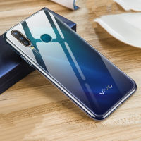 สำหรับ Vivo Y17 1901 1902บางใสซิลิโคนยางทนต่อรอยขีดข่วน CP กรณีของเหลวคริสตัลป้องกันสีเหลืองได้รับการออกแบบปกหลังผิว