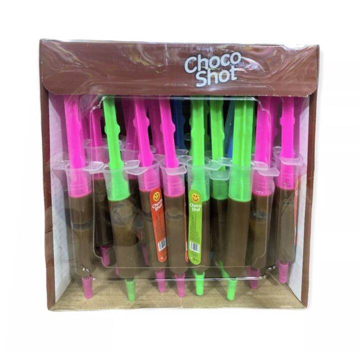 choco-shot-pure-cocoa-โกโก้-ช็อกโกแลตเข็มฉีดยา-8g-x-30pcs