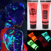 【HOT】卍◎ 5-6Pcs Paint Pigment Night UV Painting Fluorescent Kids Face Props