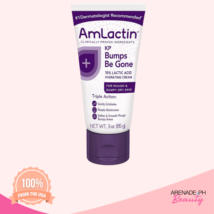 AmLactin KP Bumps Be Gone 15 Lactic Acid Hydrating Cream For Rough