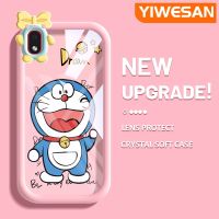 YIWESAN เคสสำหรับ Samsung Galaxy A12 4G A12 5G F12 M12 F23 5G F13 M13 Quantum 2เคสการ์ตูนโดราเอมอนรักสีสันน่ารักสัตว์ประหลาดตัวน้อยกล้องนิ่มสำหรับเลนส์กันกระแทกแบบใสเคสมือถือปลอกป้องกันซิลิโคน Cover