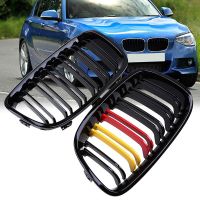 กันชนหน้าคู่ ABS กระจังหน้าสำหรับ BMW ไต1ชุด F20 F21 2011-2014กลอสสีดำ/M อุปกรณ์ตกแต่งรถ