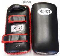 Windy Kicking Pads Flat KP-4 Black for Training MMA K1 เป้าเตะแบบตรง วินดี้ สีดำขอบแดง หนังแท้ สำหรับเทรนเนอร์ ในการฝึกซ้อมนักมวย