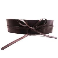 TRUSTY เข็มขัด เข็มขัดแฟชั่น เข็มขัดผู้หญิง Woman Fashion Big Band Belt No. 2363 - สีกาแฟ