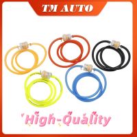 【cw】Motorcycle accessories Motorcycle 6mm Gas Fuel Filter Petrol Pipe Hose Line   4 Clips Moto Scooter Dirt Bike Orange Red Blue Black Yellow