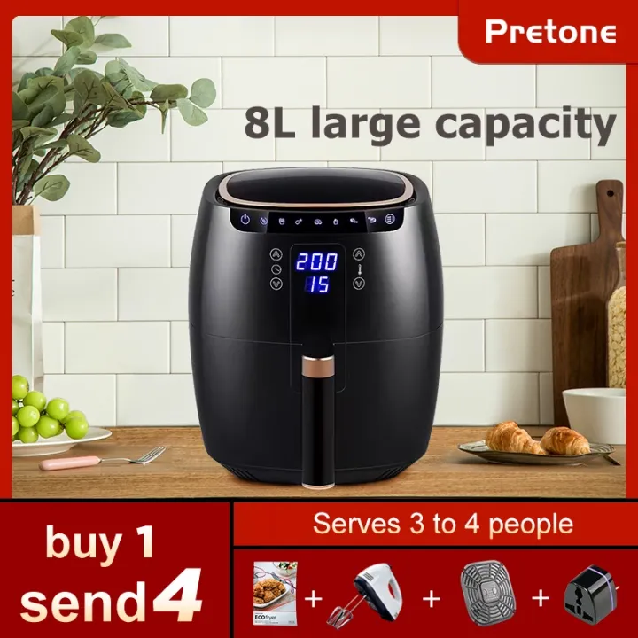 Air Fryer Pretone 8L High-power 1500W Multi-function Air Fryer Without ...