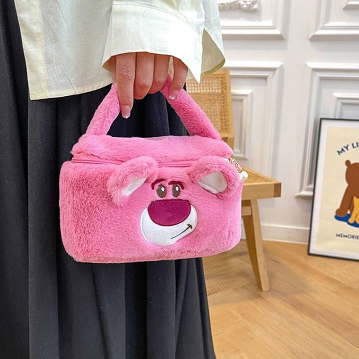 qiaoshop-กระเป๋าเครื่องสำอางเดินทางแบบพกพาของขวัญเด็กของเล่น-kuromi-ของเล่นอะนิเมะลายการ์ตูนการ์ตูนการ์ตูนกระเป๋าเก็บของกระเป๋าถือกำมะหยี่กระเป๋าสินค้าขนาดเล็ก
