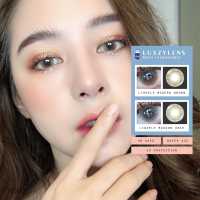 ?มีค่าสายตา?LuxzyLens  Lightly Modern Brown Gray ลัคซี่เลนซ์ แถมตลับ สายตาปกติ และ ค่าสายตาสั้น กําลังของเลนส์ (0.5-7.00) 50 75 100 125 150 175 200 225 250 275 300 325 350 375 400