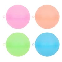 4Pcs Novel Water-filled Ball Smooth Water Balloon Unbreakable Parent-children Interaction Water-filled Ball  Entertainment Balloons