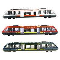 Train Toy Mini Simulation Metro Model Inertia Sliding Alloy Plastic Vehicle Children Toy