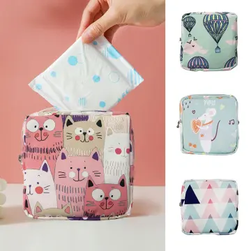 1PCS Portable Tampon Box Portable Women Sanitary Napkin Tampons Storage Box  Holder Container Travel Outdoor Case