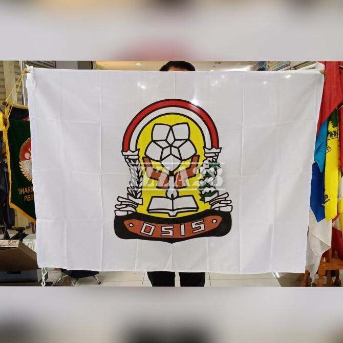 Bendera Logo Osis Smp Untuk Didalam Ruangan Uk 90 X 135 Cm Lazada