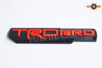 สติ๊กเกอร์Toyota TRD BRO สติ๊กเกอร์สำหรับติดรถยนต์ ตกแต่งรถยนต์-สีแดงตัวหนังสือดำ