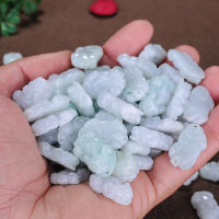 5ชิ้นธรรมชาติมรกต Jadeite ปี่เซียะลูกปัดอุปกรณ์ DIY กำไลข้อมือเสน่ห์เครื่องประดับแฟชั่นมือแกะสลักโชคพระเครื่องของขวัญ