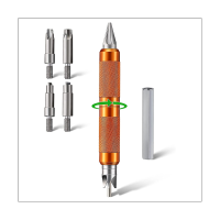 Multitool With Drill Hex Adapter, Case Chamfer Deburring Hand Tools For Reloading,For Removing Crimps, Fits Case.