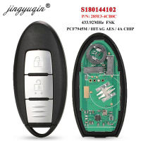 Jingyuqin S180144102 2BTN 433.92เมกะเฮิร์ตซ์4A Pcf7953M รถกุญแจรีโมทสำหรับนิสสัน XT Rail Qashqai พัลซาร์2014-2017สมาร์ท Keyless E Ntry