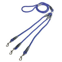 3 Way Couplers Dog Leash Rope Polyester Leashes Belt 140cm Walking Running Large Dog Lead for Three Small Medium Dogs Stuff