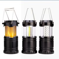 Outdoor Camping Tent Waterproof Portable Light IP20 3xAA battery Camping Light Telescopic Collapsible Cob LED Camping Lantern