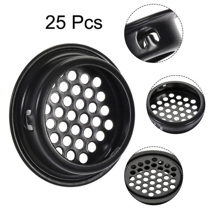 Ventilation Exhaust Air Vent Round Stainless Steel 25Pcs Air