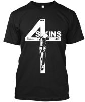 New FashionLimited New The 4-Skins Rock Band Music Funny Vintage Graphic Logo T-Shirt S-3XL 2023