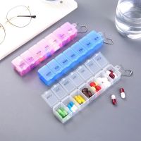 2022NEW 7-Day Pill Weekly Pill Rack Storage Organizer กล่องคอนเทนเนอร์ Pill Dispenser Pill Organizer