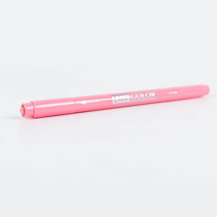 monami-live-color-03-baby-pink-ปากกาสีน้ำ-ชนิด-2-หัว-สีโอรส-ของแท้