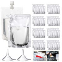 100ml-500ml Travel Drink Spout Pouches Transparent Plastic Bags Sealed Juice Storage Beverage Ice Cold Drink Pouch Portable