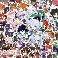 NEW!50/100PCS Anime Game Genshin Impact Stickers Graffiti for Laptop Luggage Skateboard Guitar Motorcycle Decal Scrapbook Toy