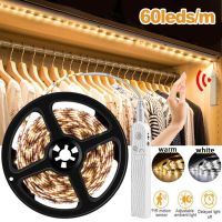 LED Strip with Motion Sensor USB DC5V Kitchen Cabinet Lamp Tape Led Lights Battery Box Conector LED TV for Room Light 60leds/m LED Strip Lighting