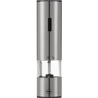 2021USB Charging Electric Salt Pepper Grinder With LED Light Stainless Steel Automatic Spice Grinding Mill Kitchen Cooking Tool
