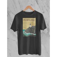 Wholesale Portland Maine Head Light Retro Jersey Short Sleeve Tee  VKKD