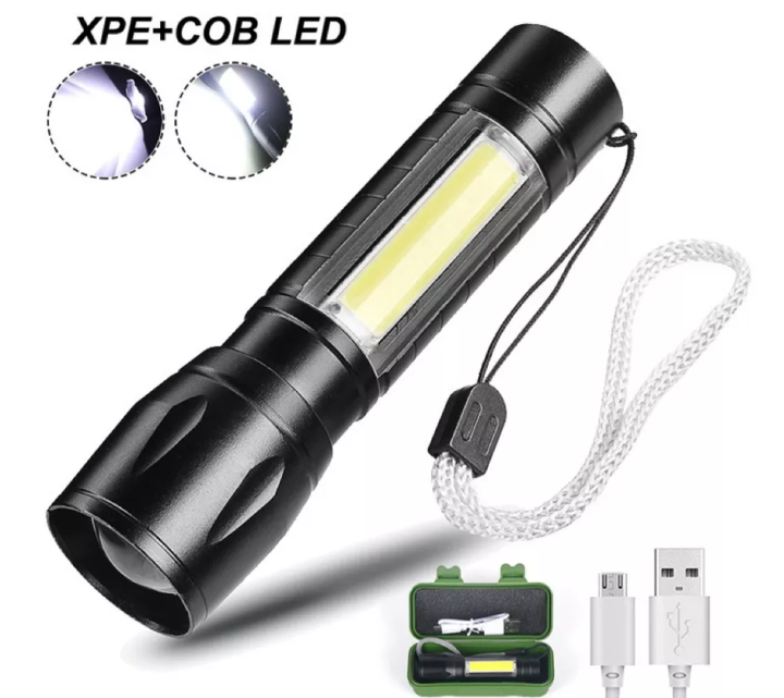 Waterproof Multifunctional Mini Flash Light XPECOB Light Rechargeable Telescopic 3 Modes of