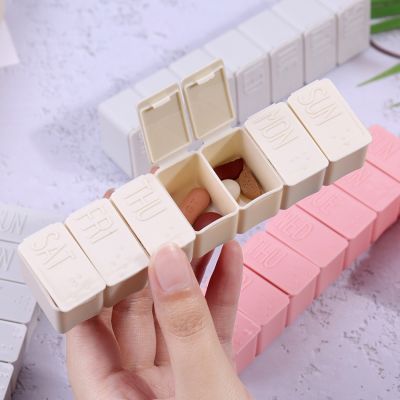 【CW】∏  Weekly Pill Medicine Storage Plastic Lattice Organizer Drug Tablet Dispenser