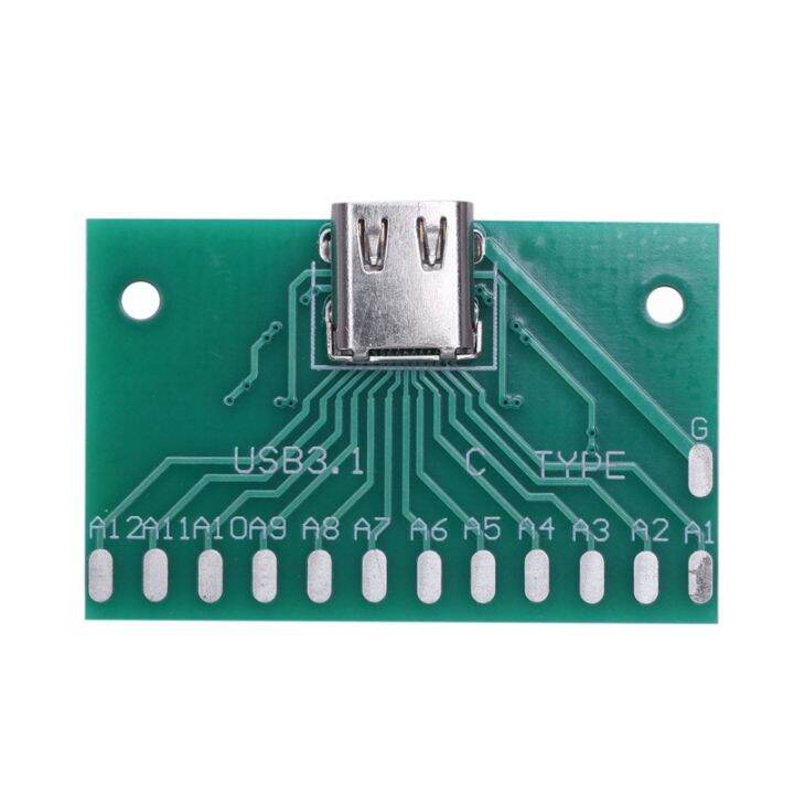 Diy 24Pin Usb-C Usb 3.1 Type C Female Socket Connector Smt Type With Pc ...