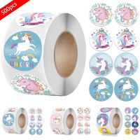 500pcs/roll Cute Animal Stickers for School Reward Classic Round 1inch Paper Decoration Kids Child Scrapbooking Decor Stickers Stickers