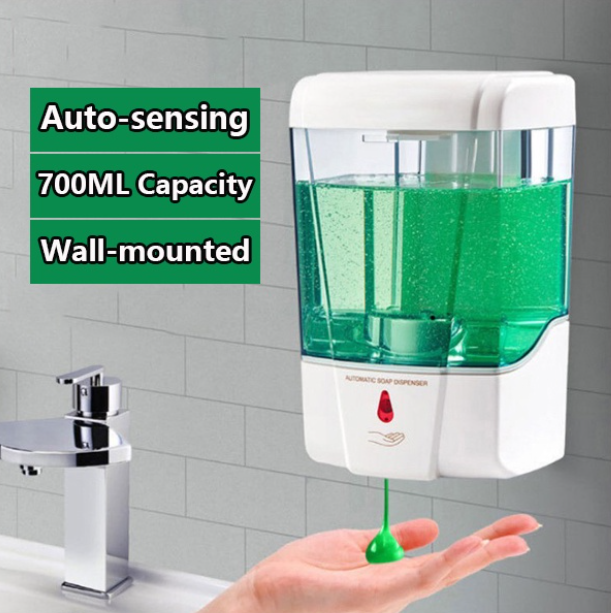 Soap Dispenser Automatic Bathroom Wall Mounted Smart Sensor Hand Sanitizer/Alcohol Dispenser