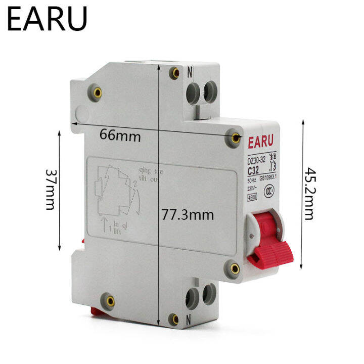 hot-sale-chukche-trading-shop-dz30-32-dpn-1pn-mini-เบรกเกอร์-mcb-6a-10a-16a-20a-25a-32a-din-rail-mounting-cutout-ขนาดเล็กในครัวเรือน-air-switch-oem-diy