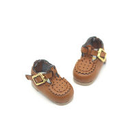 OB11 doll shoe size and Blythes fashion new super versatile cute sweet buckle cookie shoes leather shoes pink white yellow color