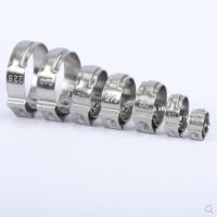 ┋❅№ 10pcs/lot Pipe Clamp Stainless Steel 304 Single Ear Hose Clamps Assortment Kit Single