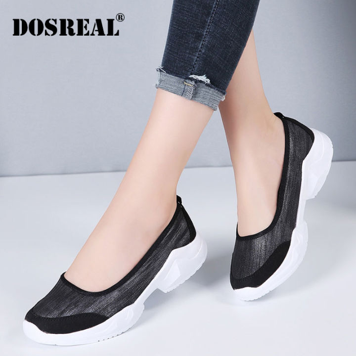 DOSREAL Wedge Shoes Women Slip On Casual Shoes Korean Sneakers Women ...