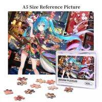 Hatsune Miku Vocaloid (2) Wooden Jigsaw Puzzle 500 Pieces Educational Toy Painting Art Decor Decompression toys 500pcs