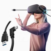 JULELLY สายเคเบิลสตรีมมิ่งหูฟัง VR ทนทาน USB 3.0ถึง Type C ชาร์จเร็วสำหรับ Oculus Quest 2สำหรับ Quest Link สายชาร์จเร็ว VR ยูเอสบีสายข้อมูล USB C สายข้อมูล