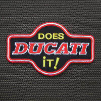 ตัวรีด ติดเสื้อ อาร์มติดเสื้อ โลโก้ ตรา ยี่ห้อ มอเตอร์ไซค์ Motorbike Ducati Patch ดูคาติ ดูคาตี้  สำหรับตกแต่งเสื้อผ้า big bike