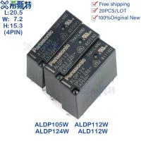 จัดส่งฟรี20 ALDP105 3A ALDP112 ALDP124 ALD112 aldp รีเลย์ไฟฟ้า5V 12V 1รูปแบบ A ชิ้นล็อต4PIN 100 ต้นฉบับใหม่