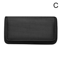 BST❀ Horizontal Nylon Belt Loops Cellphone Holster Holder Carrying Case Sleeve Pouch for Men