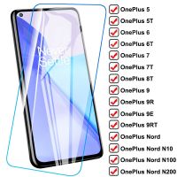 9D Full Cover Tempered Glass For OnePlus 5 5T 6 6T 7 7T 8T 9 9R 9E 9RT Protector Film Nord CE 2 N10 N100 N20 N200 Safety Glass