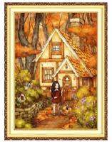 202154*73cm girl cartoon Printed Cross stitch Needlework,DIY living room Decoration,Sets For Embroidery kit Full Silk Thread New