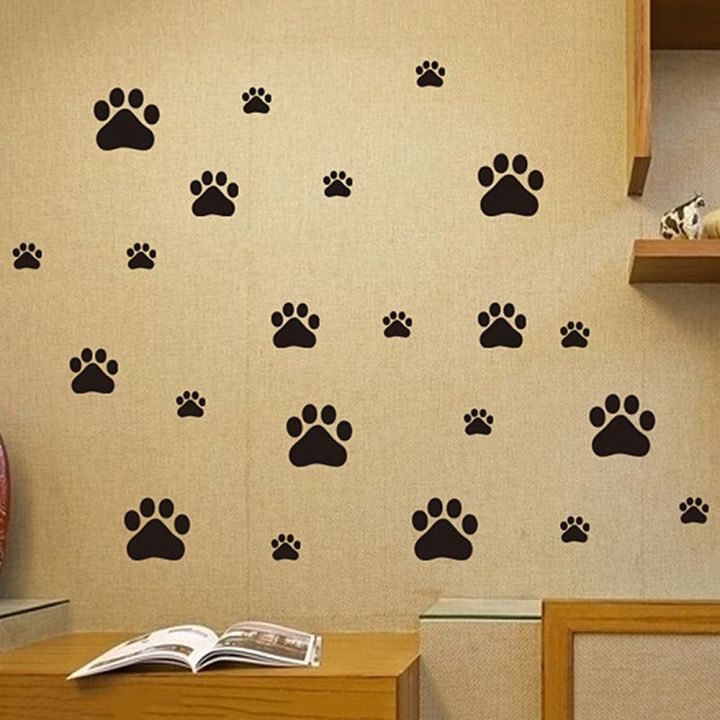 make-upstore8re5ตู้เย็นไวนิลถอดได้22ชิ้น-เซ็ตรูปลอกภาพจิตรกรรมผนังบ้านอุ้งเท้าสุนัขแมวสติ๊กเกอร์ติดผนัง