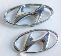 วัดก่อนสั่งซื้อนะครับ โลโก้ฮุนได แปะกาว มีหลายขนาด Hyundai emblem car logo Front Rear Trunk for H1 santafe tucson