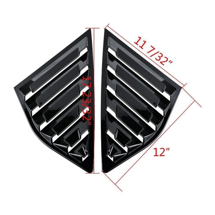 car-quarter-side-window-cover-louver-scoop-vent-for-ford-focus-st-mk3-hatchback-2012-2018-bright-black